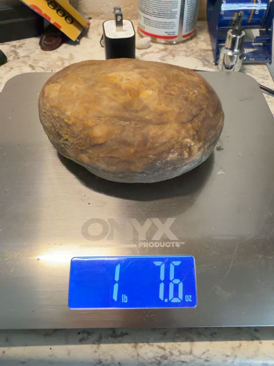 Large rounded Missouri creek find weighing one pound seven point six ounces